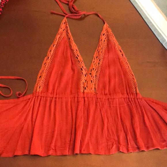 Rust Halter Top - Picture 2 of 3